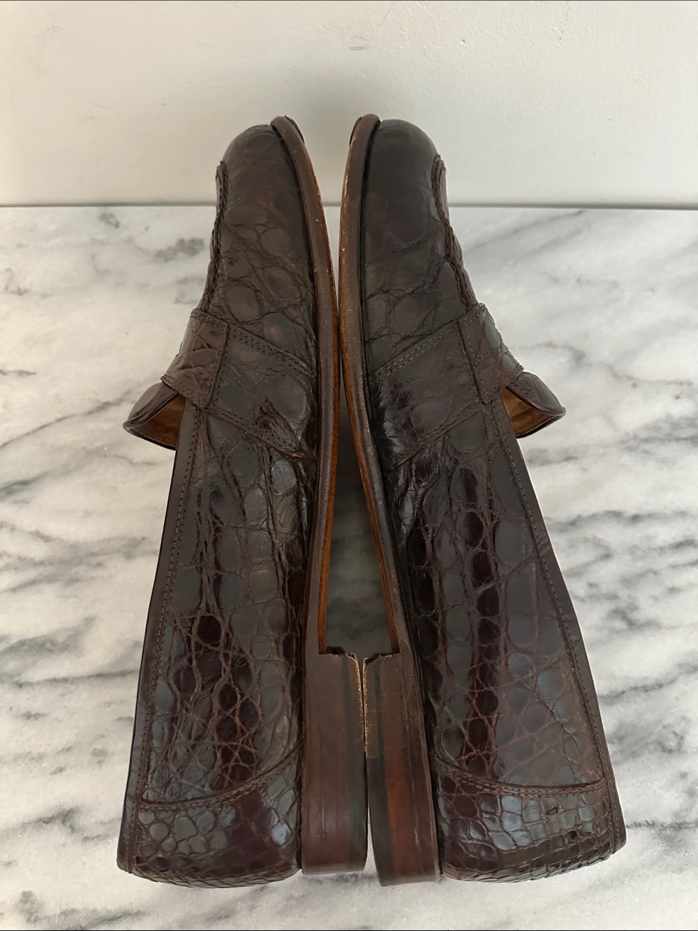 Zelli Italia Tuscany Caiman
Crocodile Penny Loafers
Men's 10 M Brown italy - Picture 7 of 13